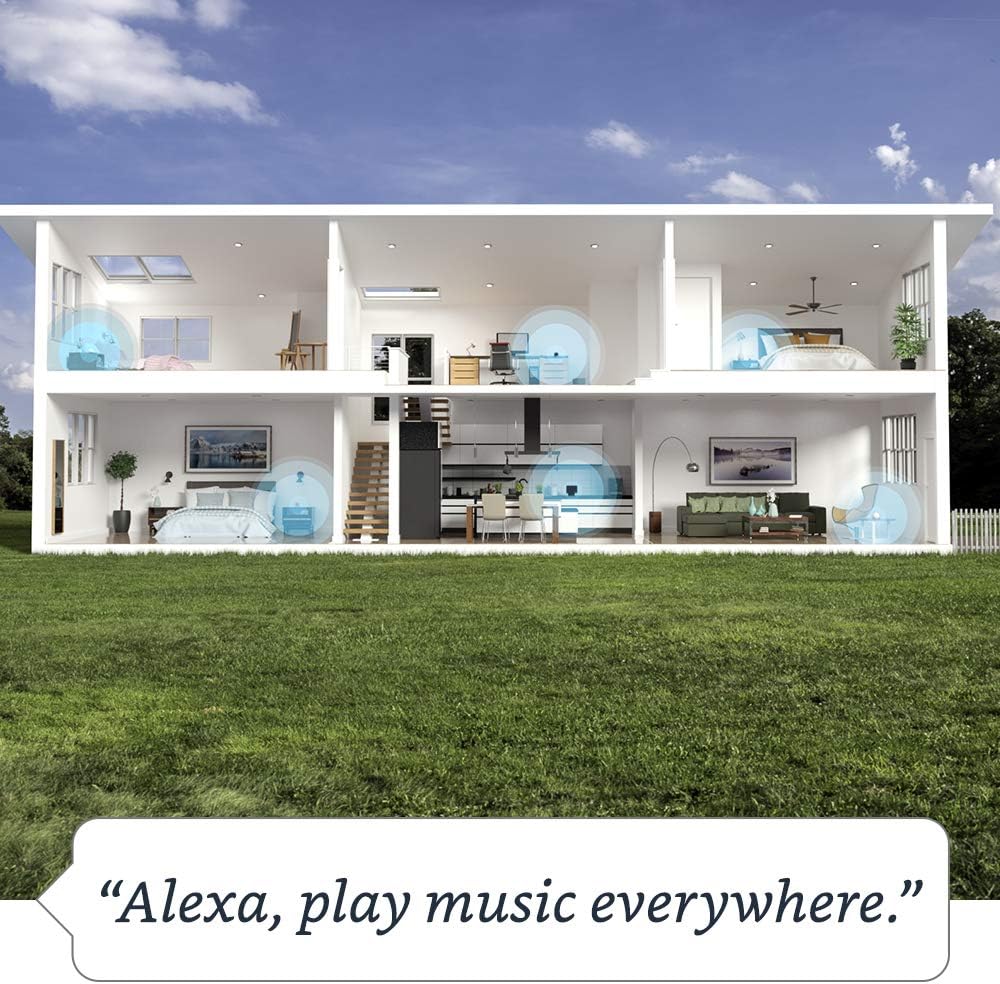 Amazon Echo devices can be placed in multiple locations throughout a home, allowing for an all-around sound and house-wide music experience