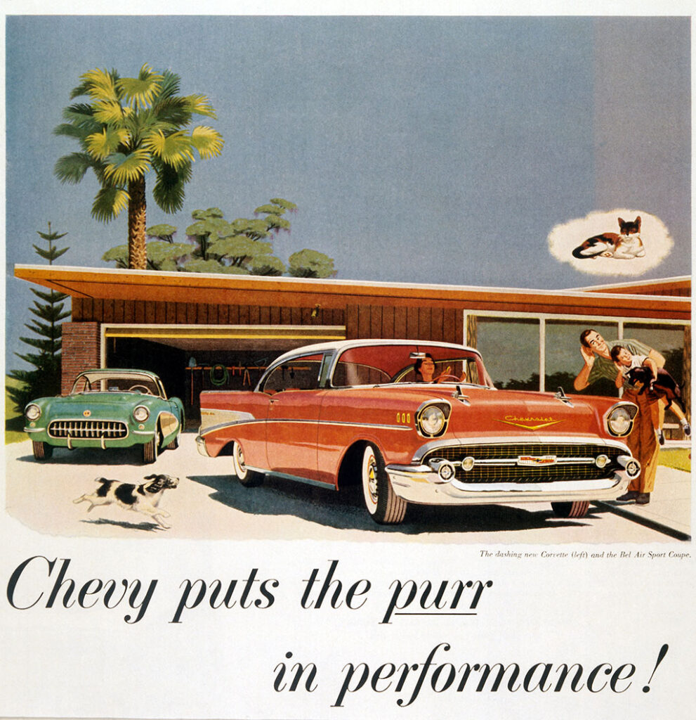 AI -- artificial intelligence -- was introduced to our world in the 1950’s. Here’s an old American Express + Chevy ad to remind you of what a different world it was back then.