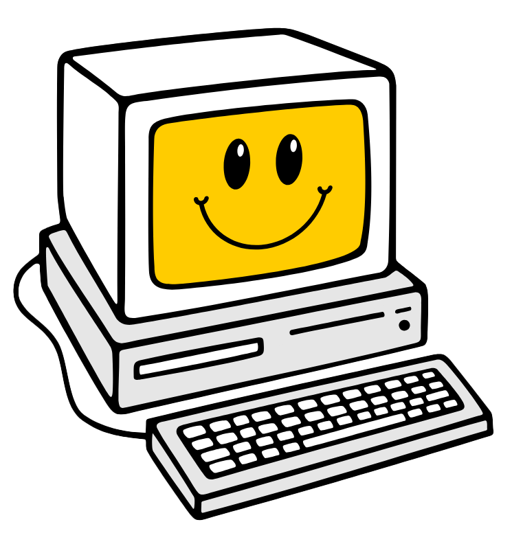 smiling computer guy - fin Smiling computer guy fin